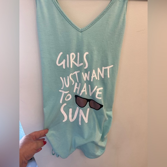 Girls Swim / Bathing Suit Coverup with lace up back details - Picture 3 of 8